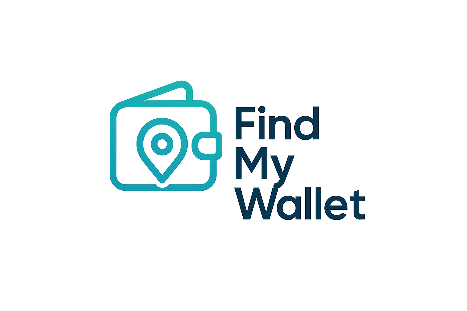 logo del mio negozio che vende una tessera per ritrovare il portafoglio e si chiama find my wallet